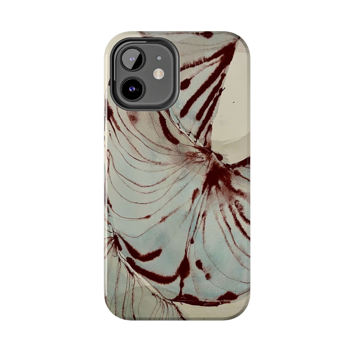 Maroon Silk iPhone Case