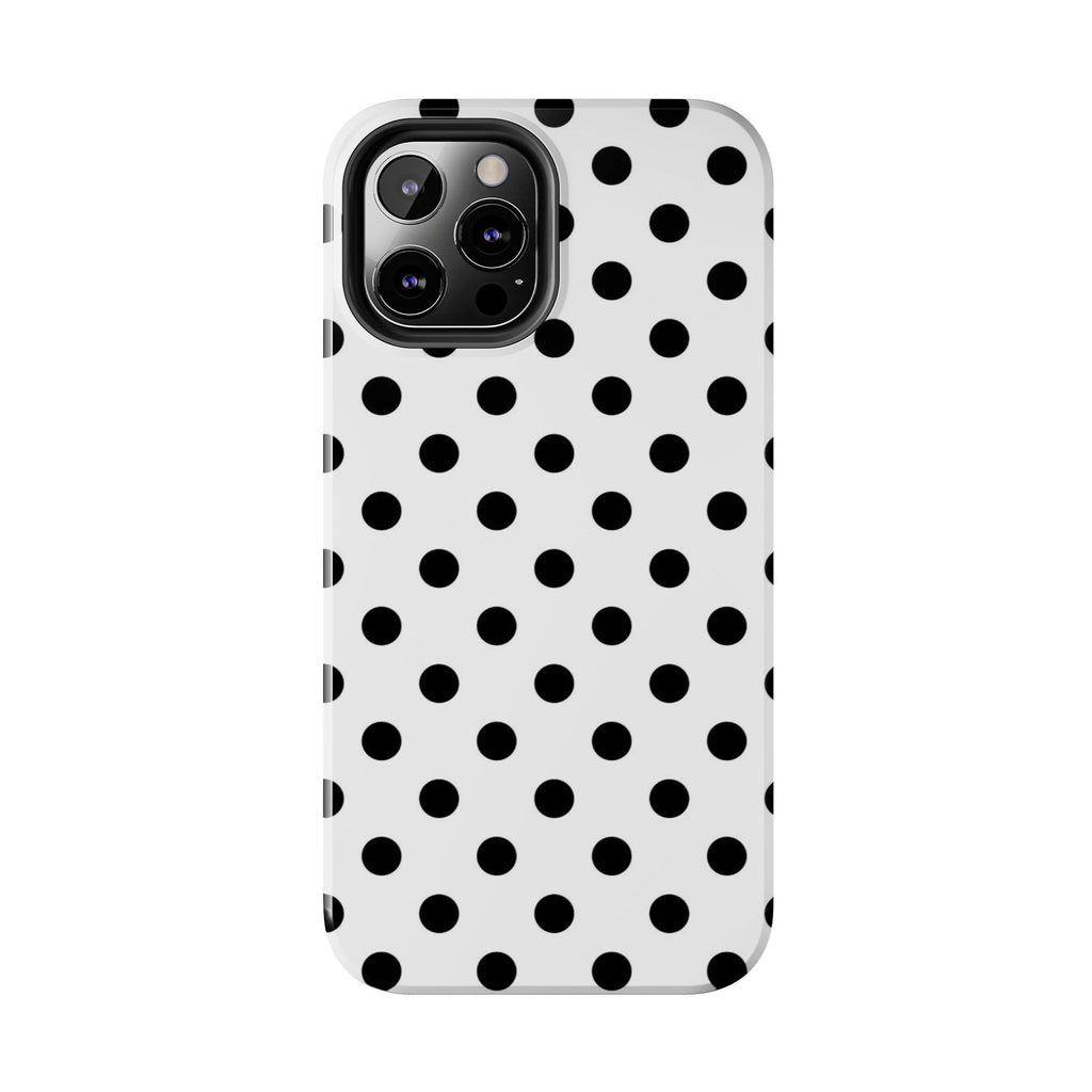 White Polka Dot iPhone Case