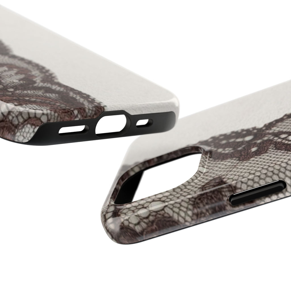 Brown Lace Edge iPhone Case