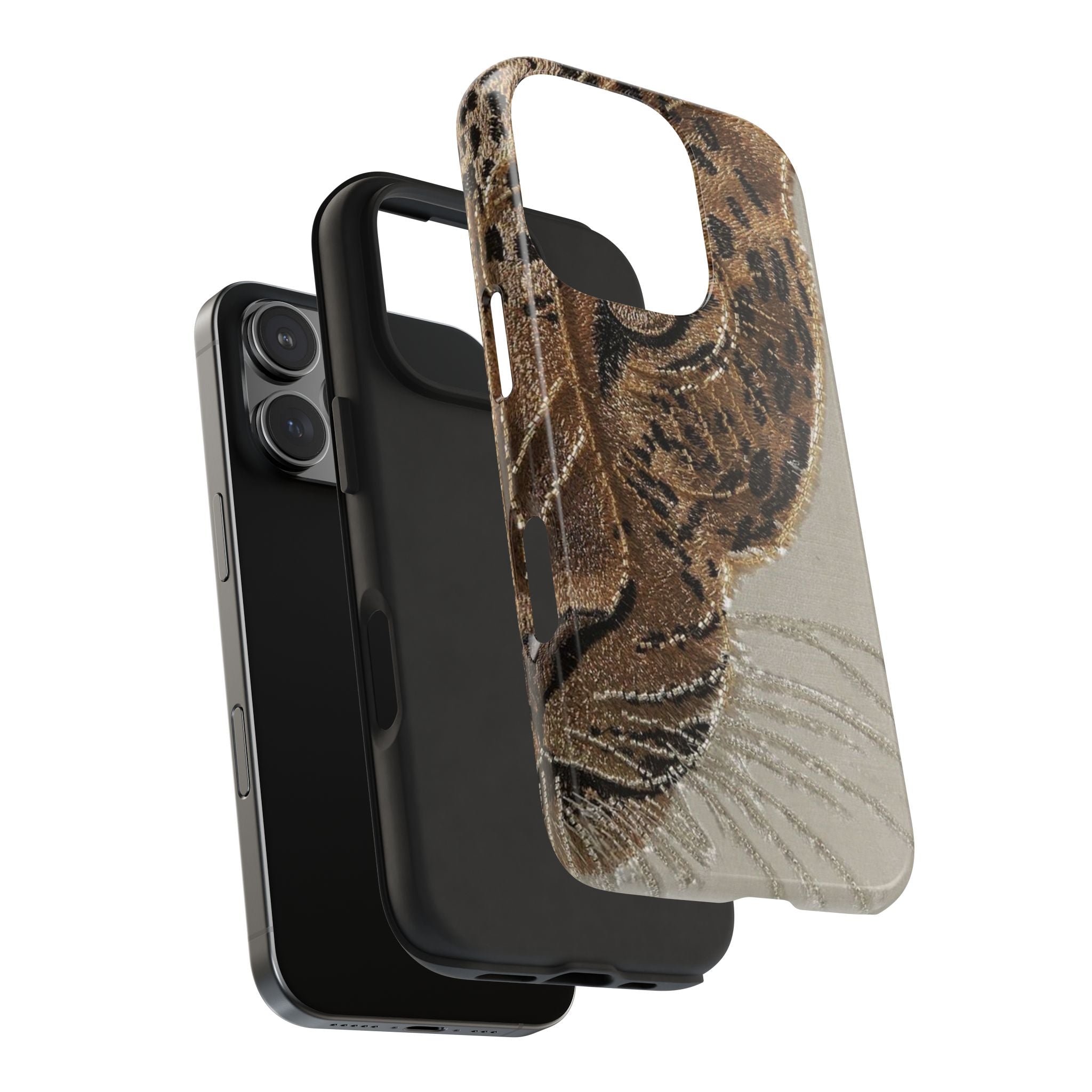 Hand-Beaded Leopard iPhone Case
