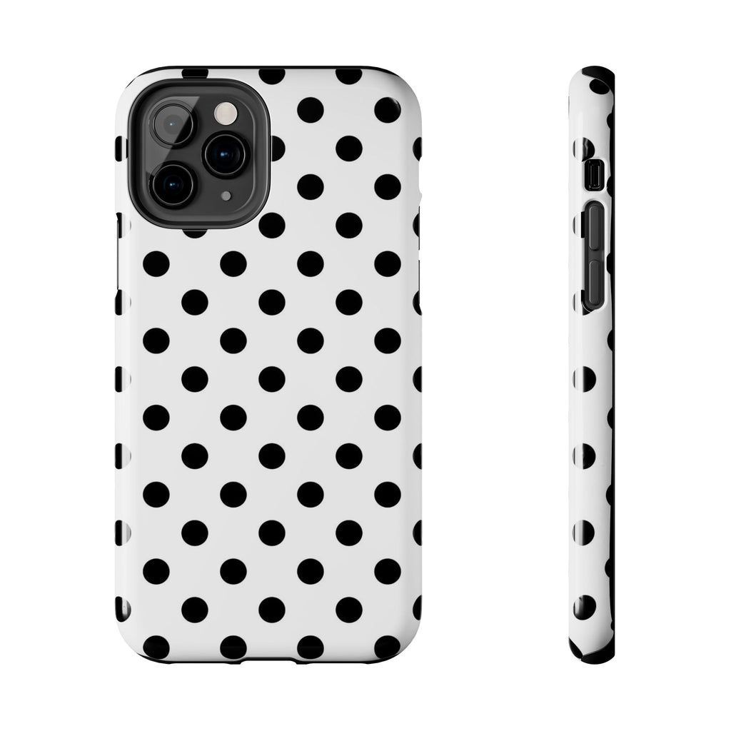 White Polka Dot iPhone Case