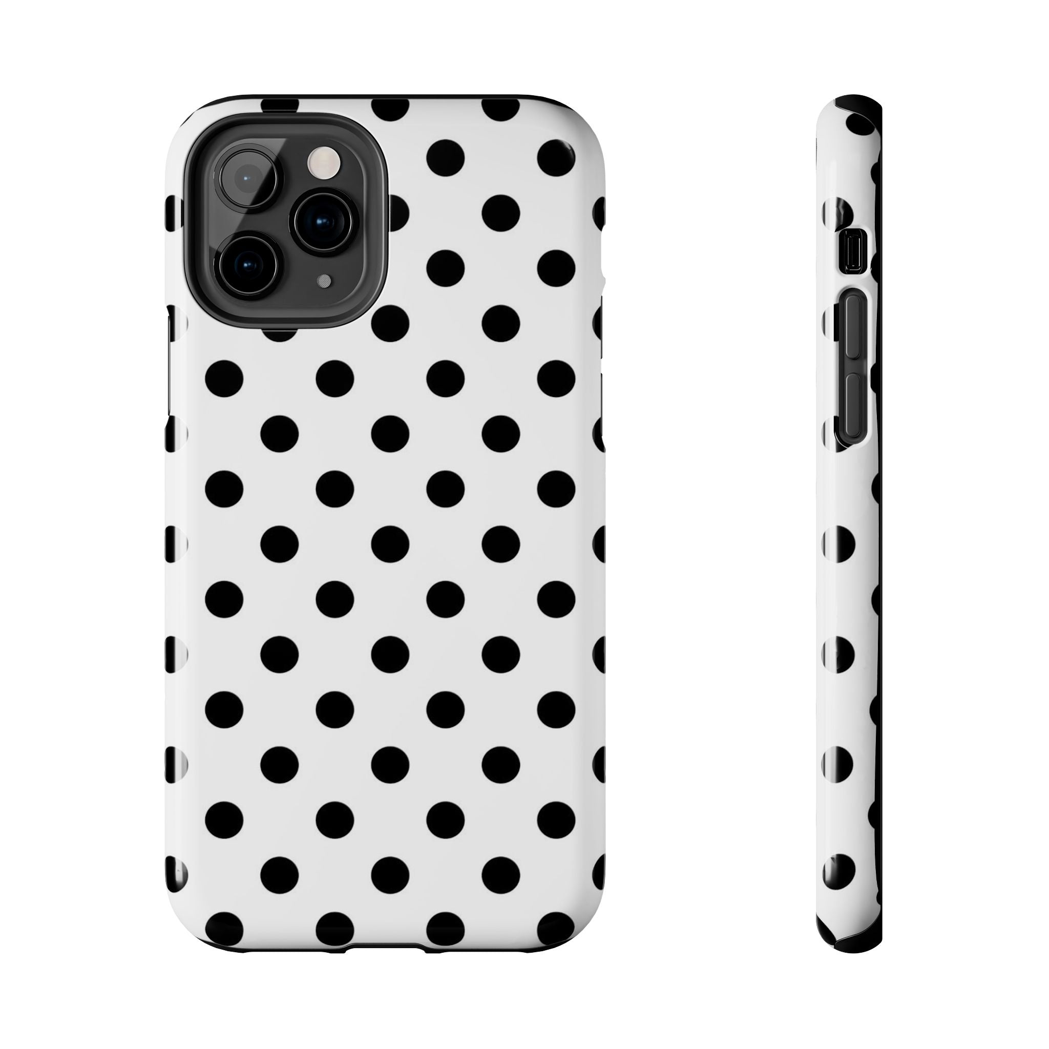 White Polka Dot iPhone Case