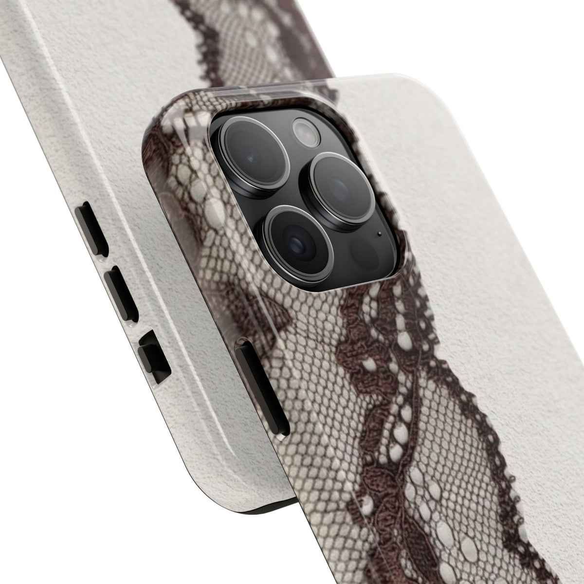 Brown Lace Edge iPhone Case