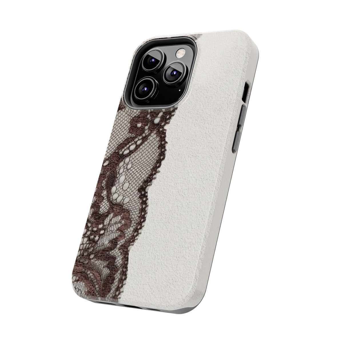 Brown Lace Edge iPhone Case