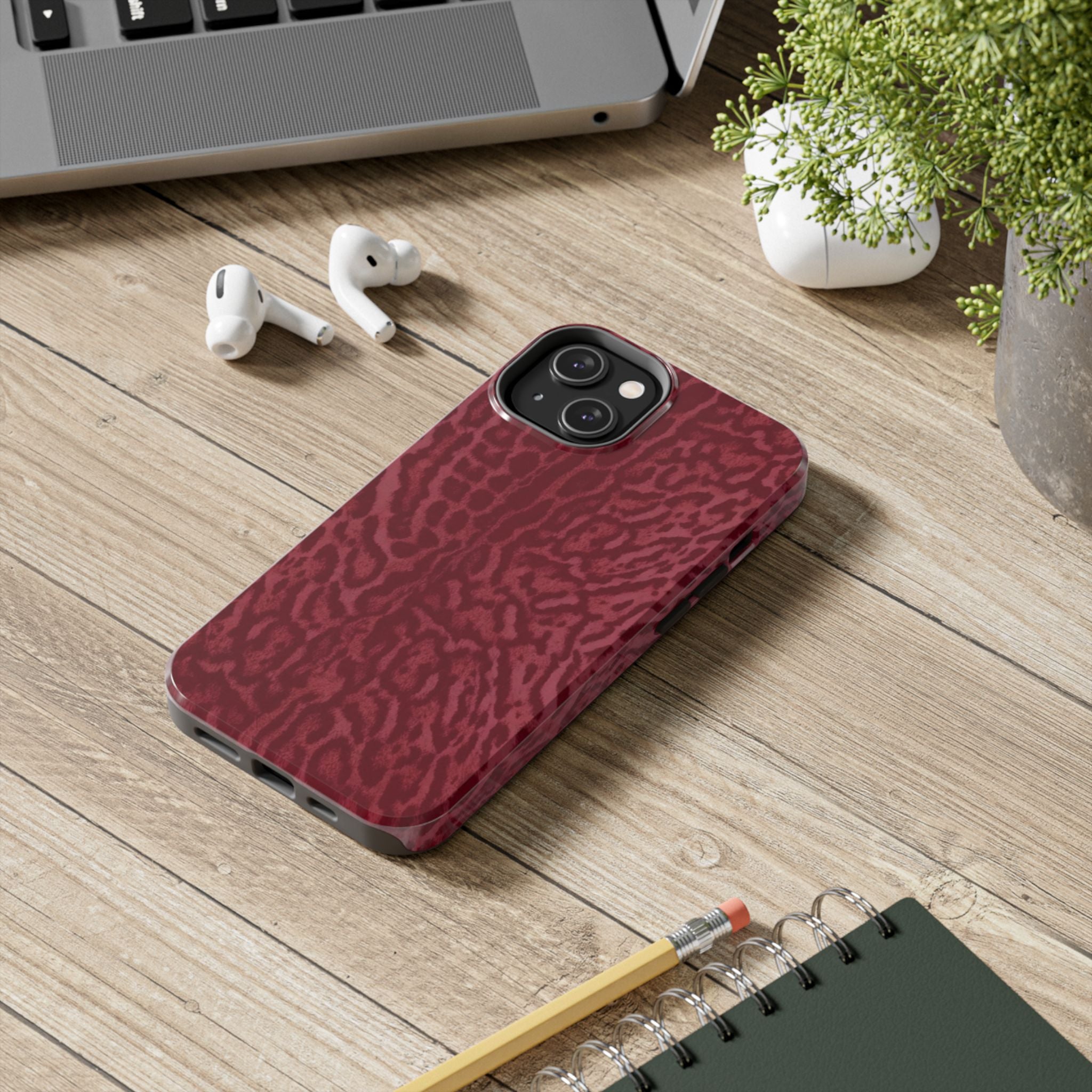 Burgundy Jaguar iPhone Case