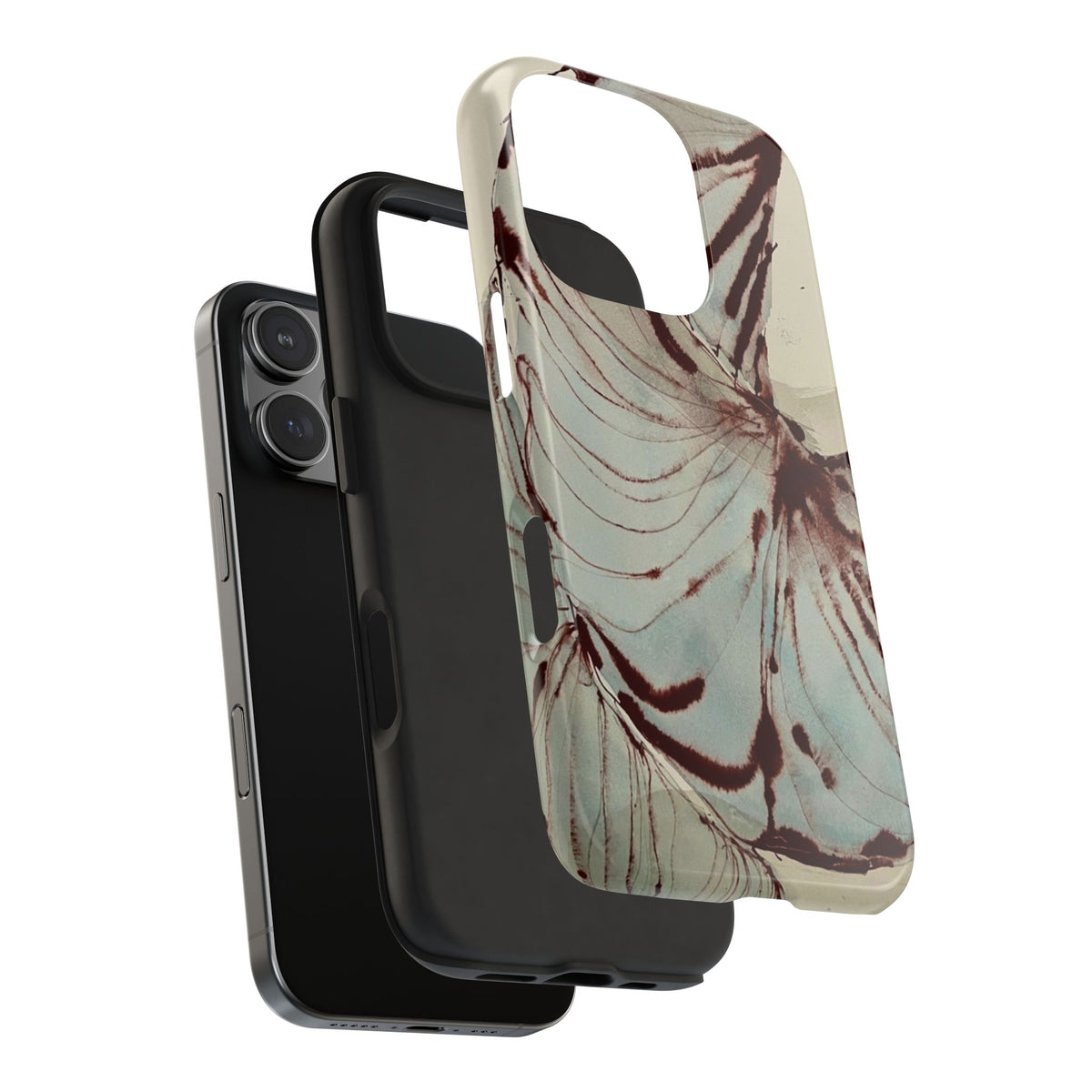 Maroon Silk iPhone Case