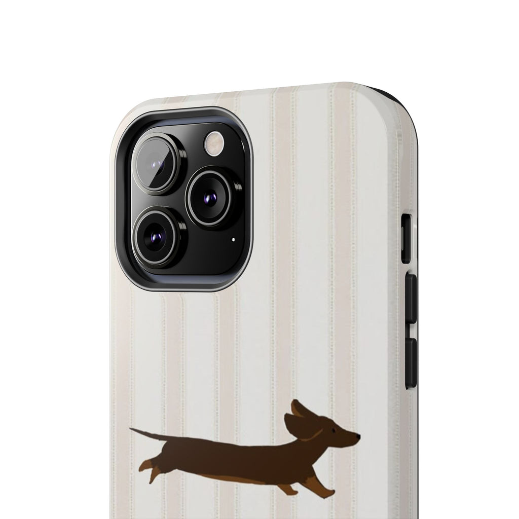 Leaping Dachshund iPhone Case
