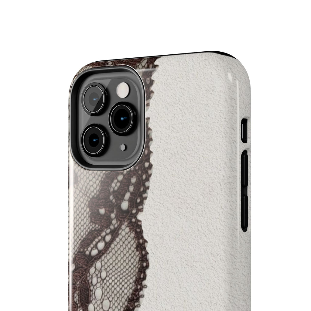 Brown Lace Edge iPhone Case