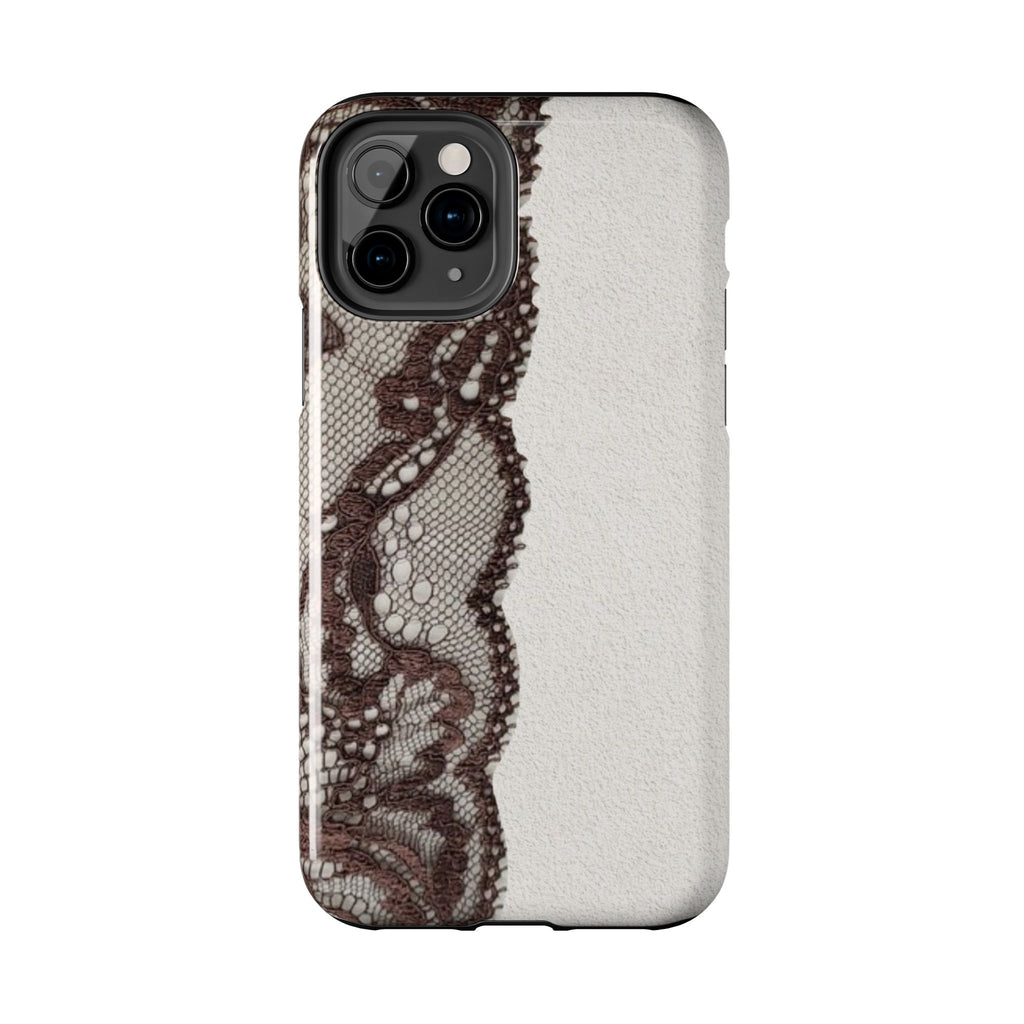 Brown Lace Edge iPhone Case