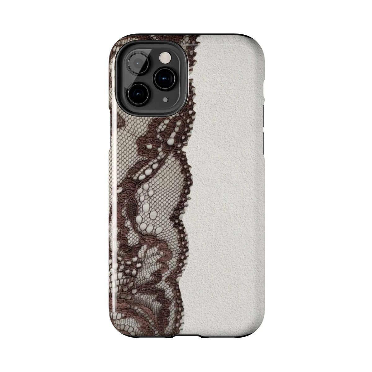 Brown Lace Edge iPhone Case