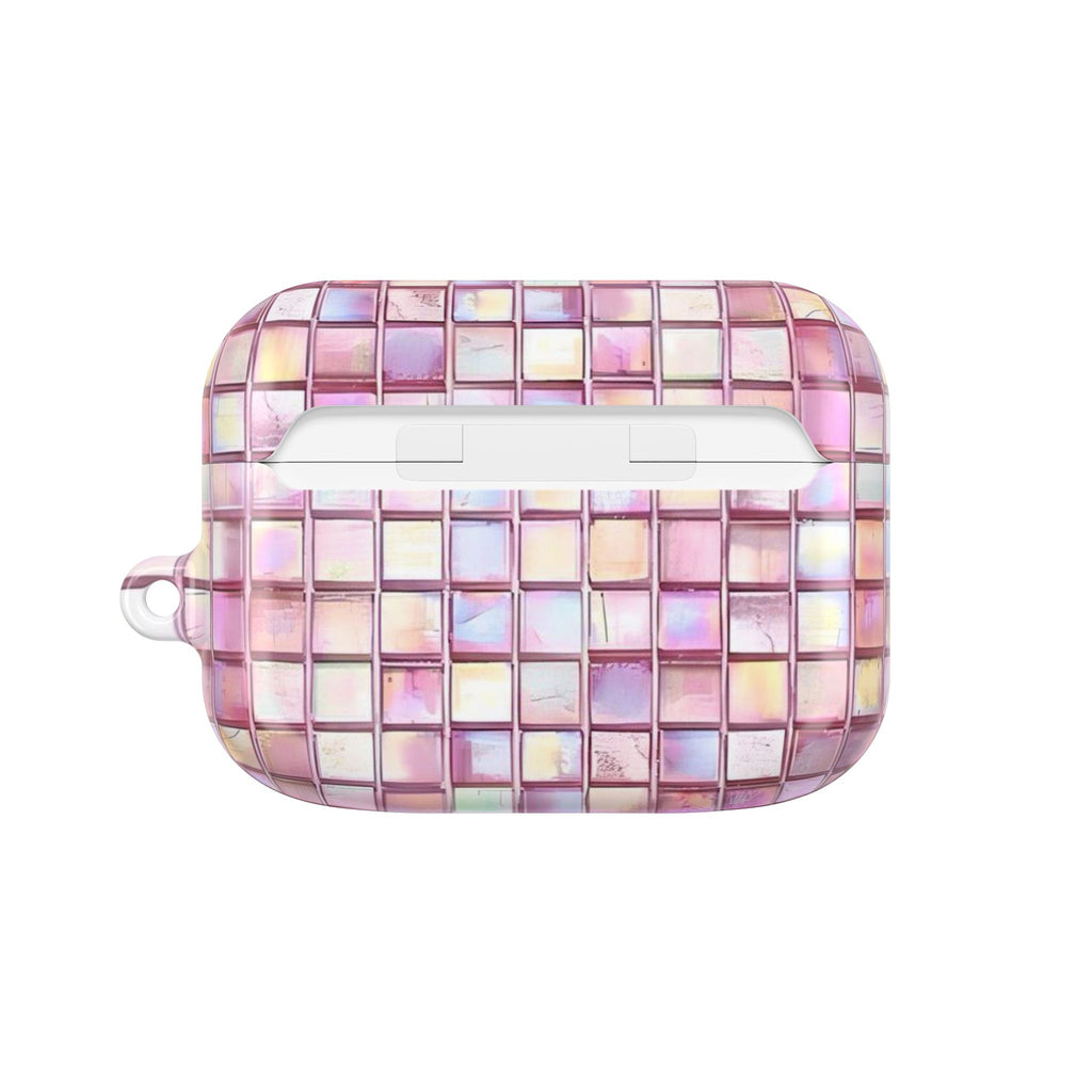 Pink Square Glass AirPod Case