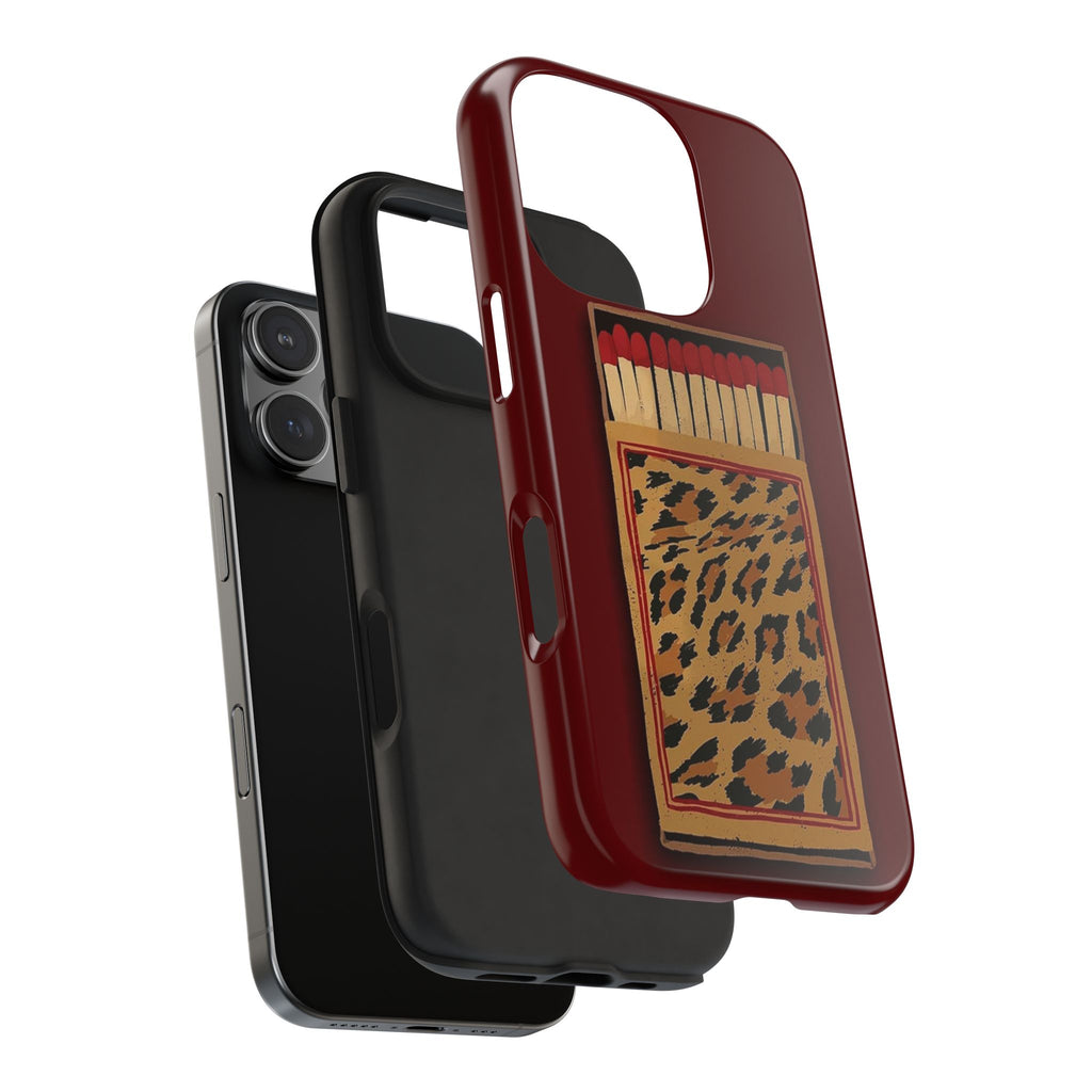 Burgundy Match iPhone Case