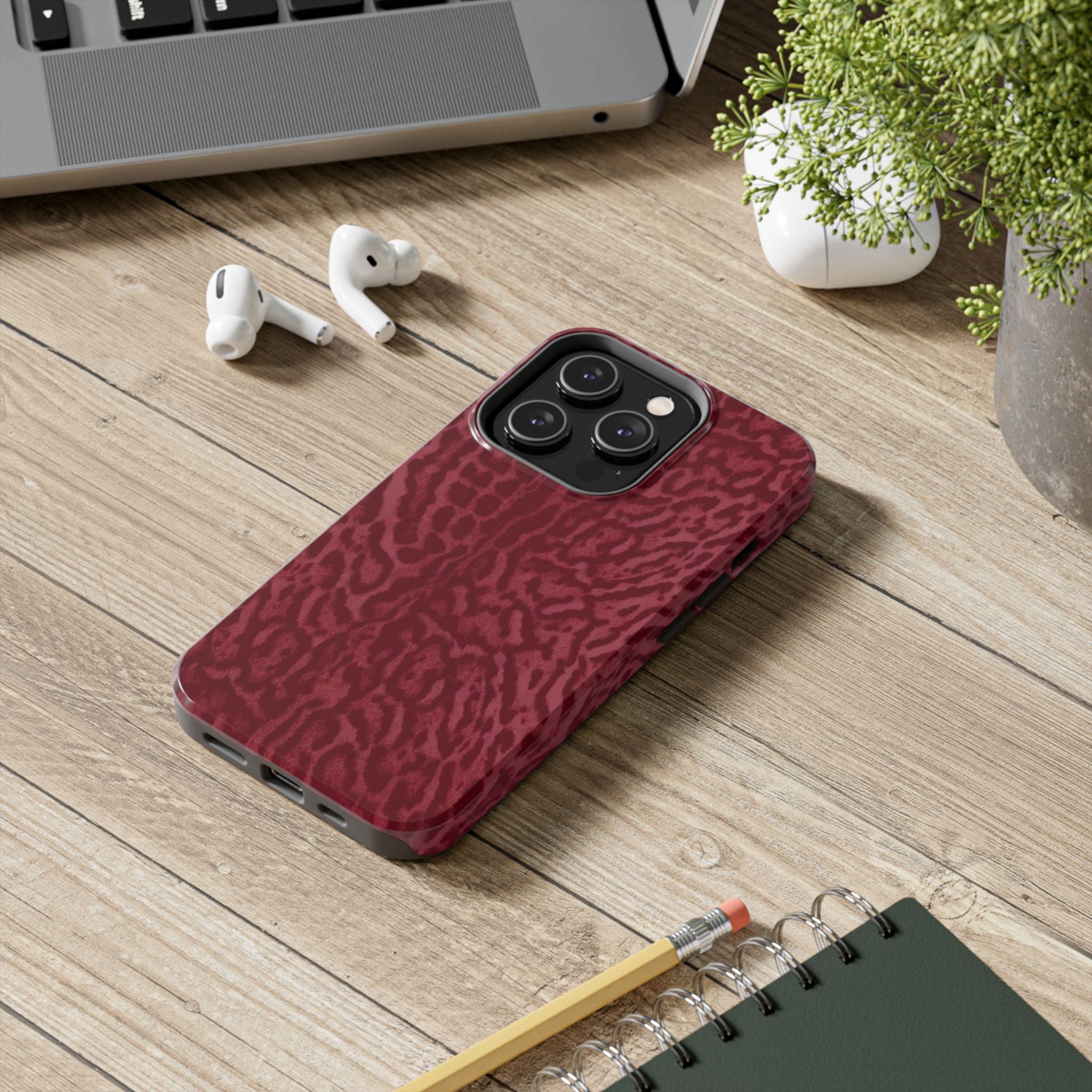 Burgundy Jaguar iPhone Case