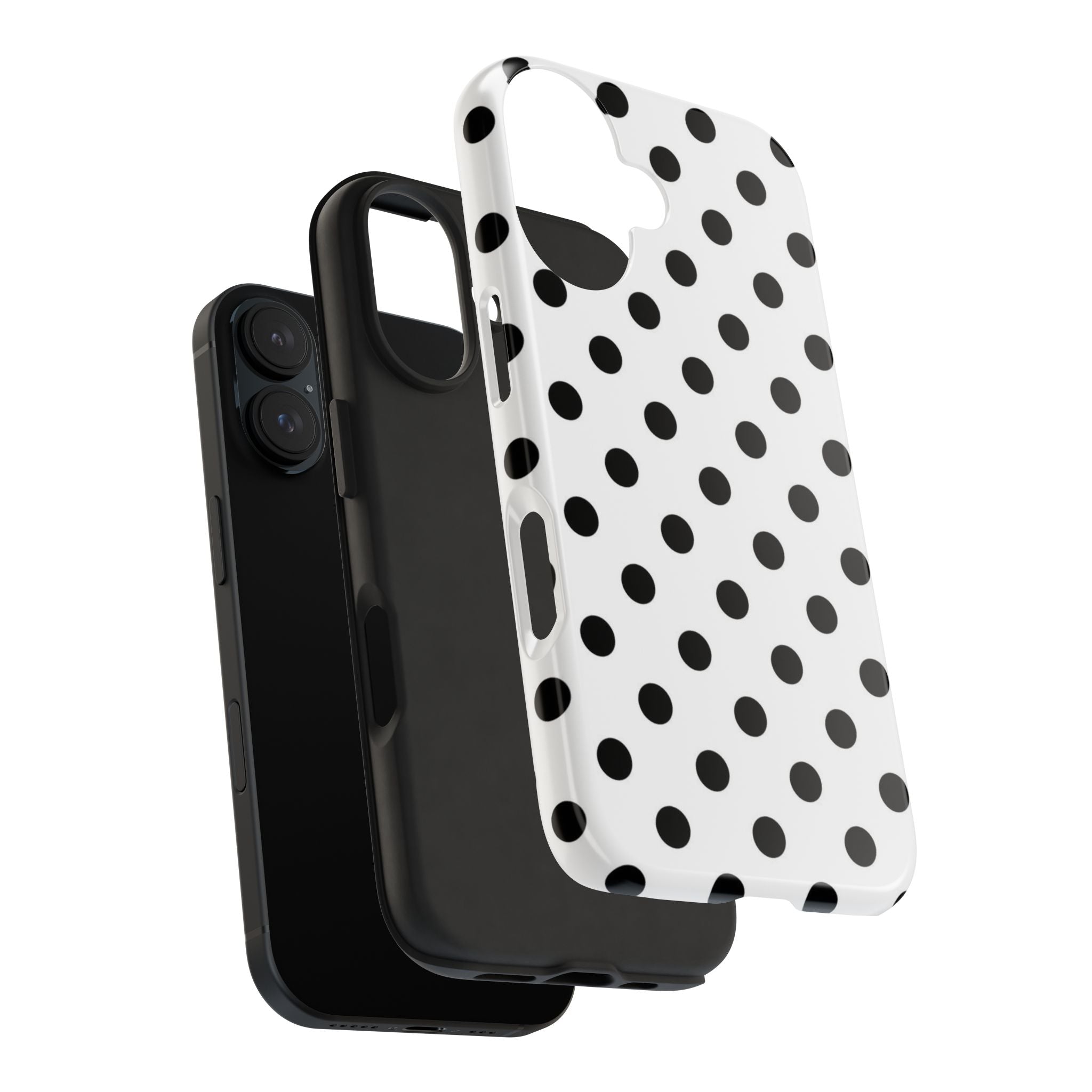 White Polka Dot iPhone Case