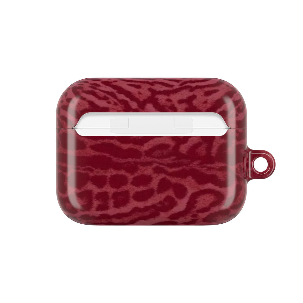 Burgundy Jaguar AirPod Case