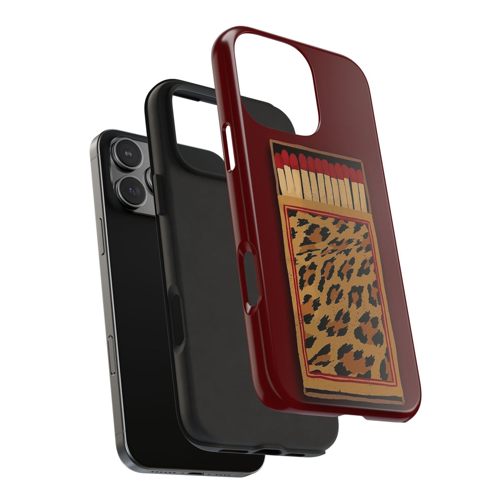 Burgundy Match iPhone Case