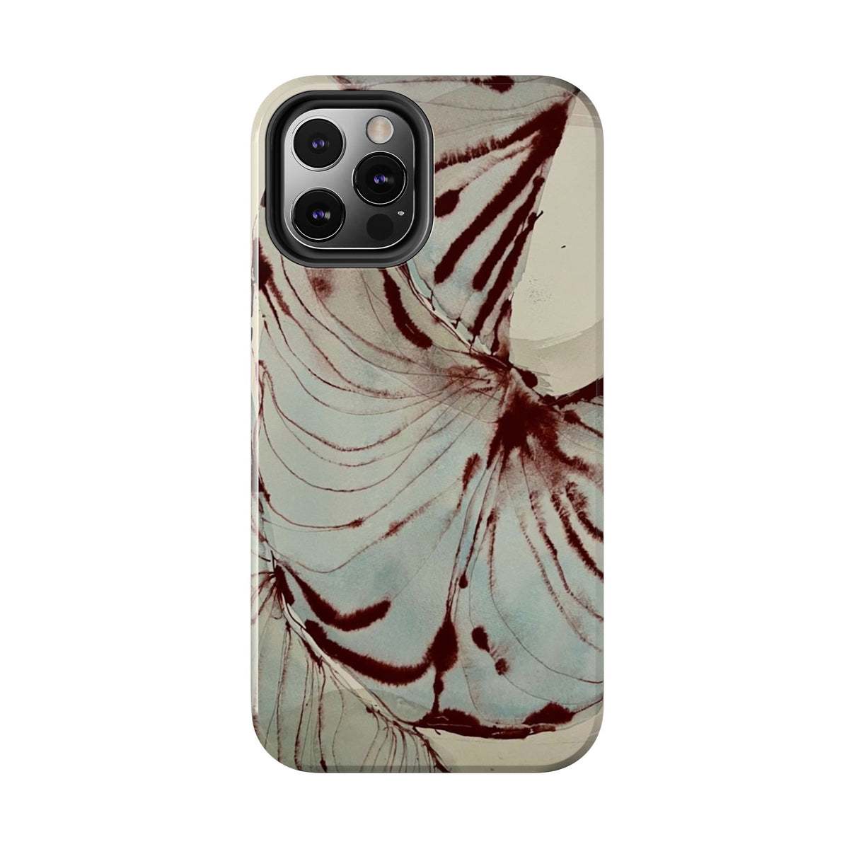 Maroon Silk iPhone Case