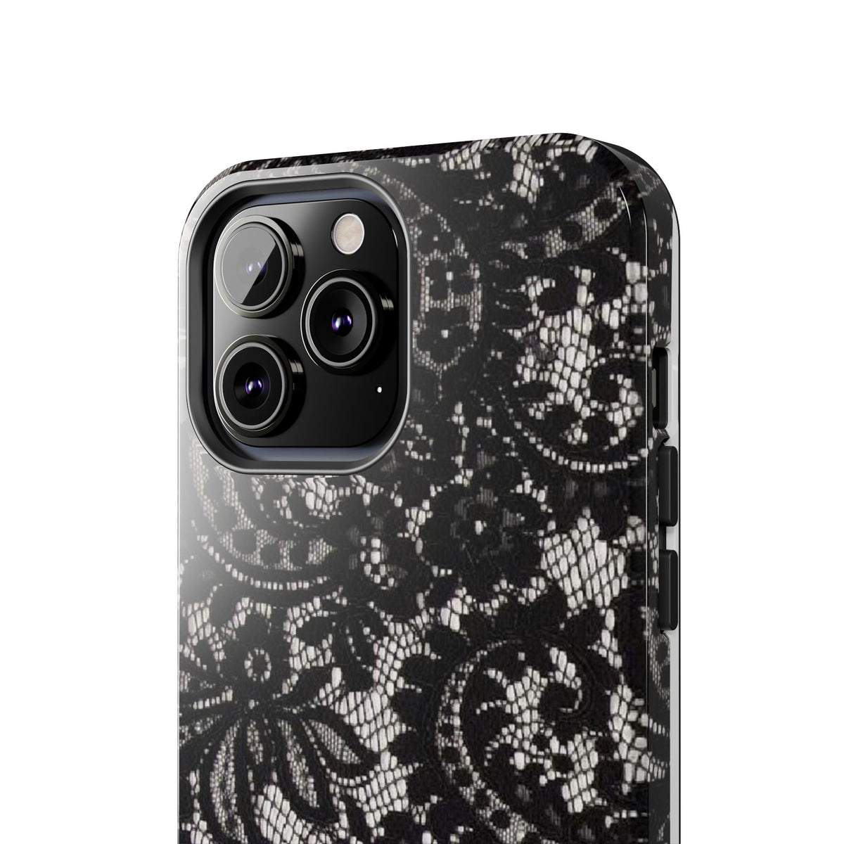 Hand-Bedazzled Initials Lace iPhone Case