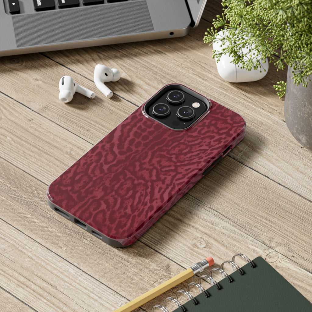 Burgundy Jaguar iPhone Case