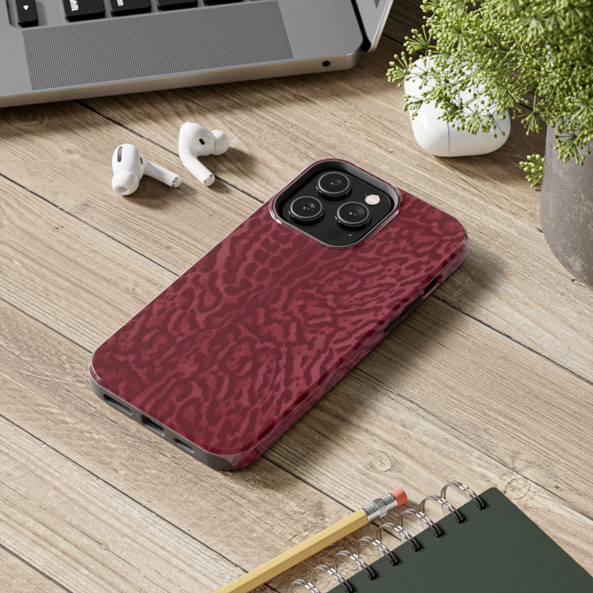 Burgundy Jaguar iPhone Case