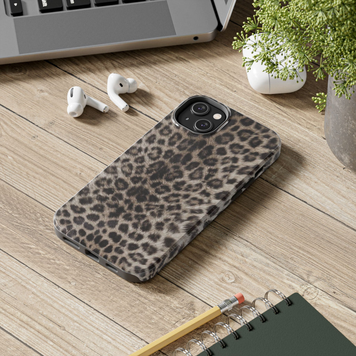 Suede Leopard iPhone Case