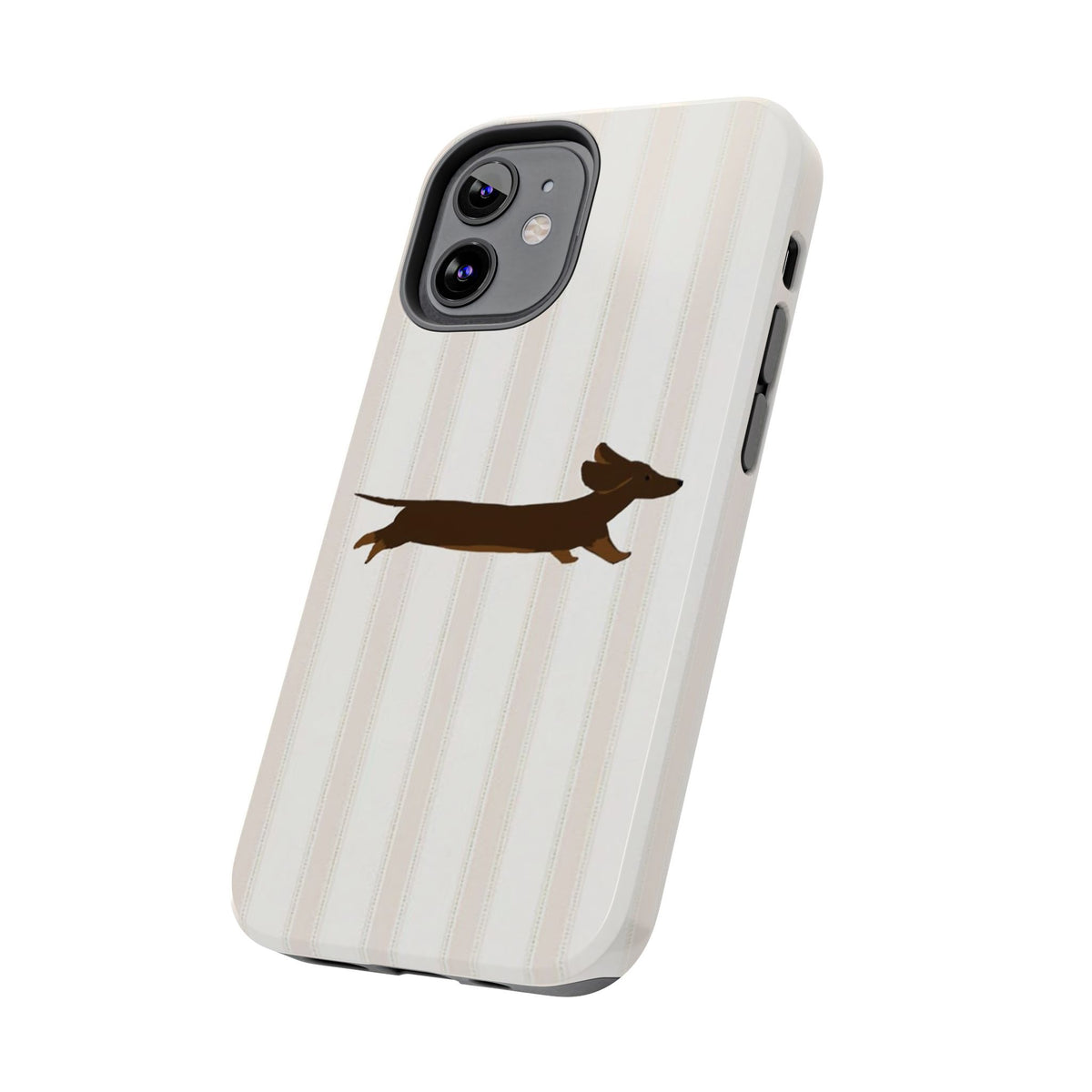 Leaping Dachshund iPhone Case