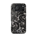 Hand-Bedazzled Initials Lace iPhone Case