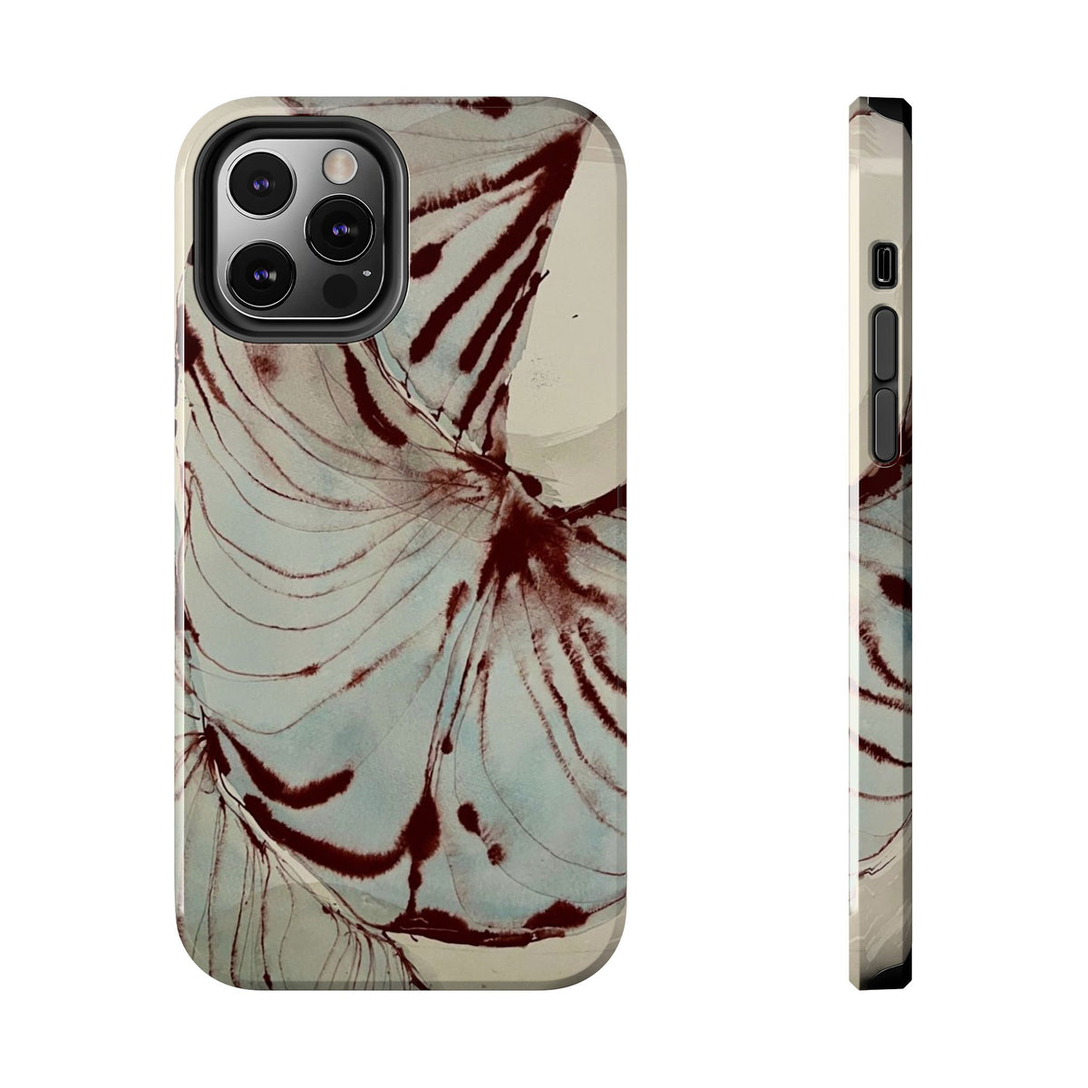 Maroon Silk iPhone Case