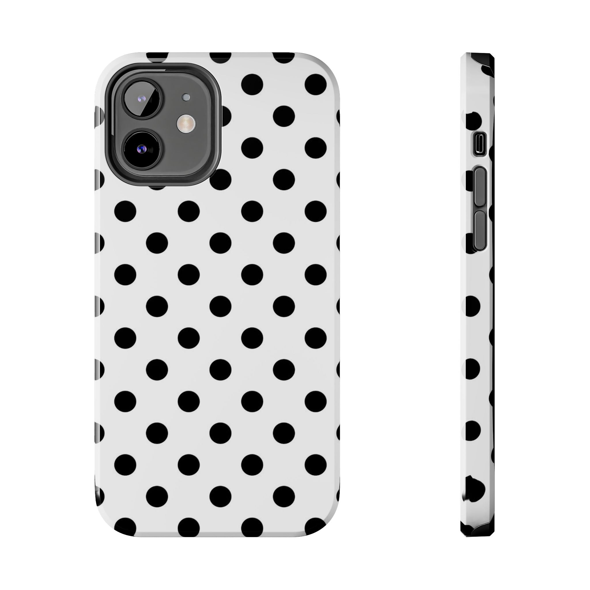 White Polka Dot iPhone Case