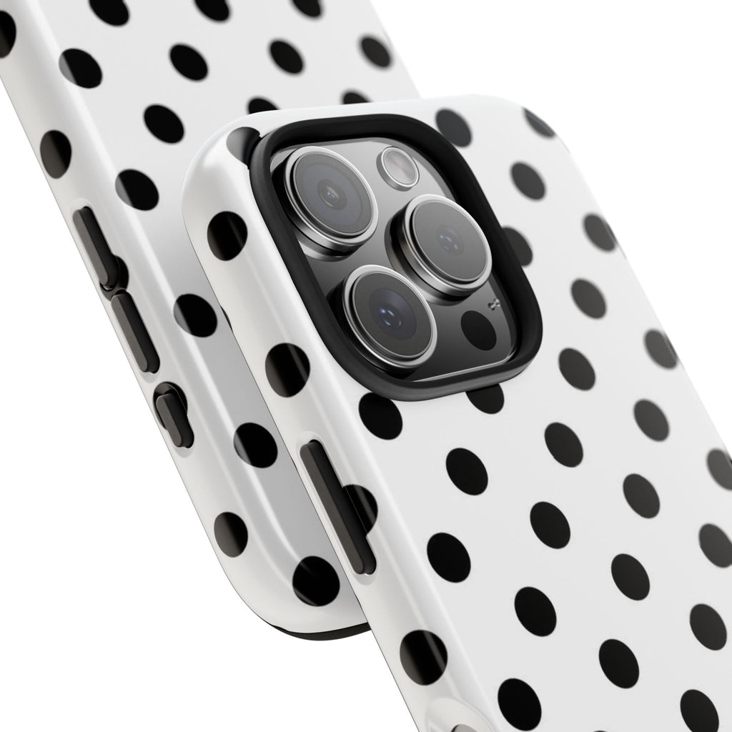 White Polka Dot iPhone Case