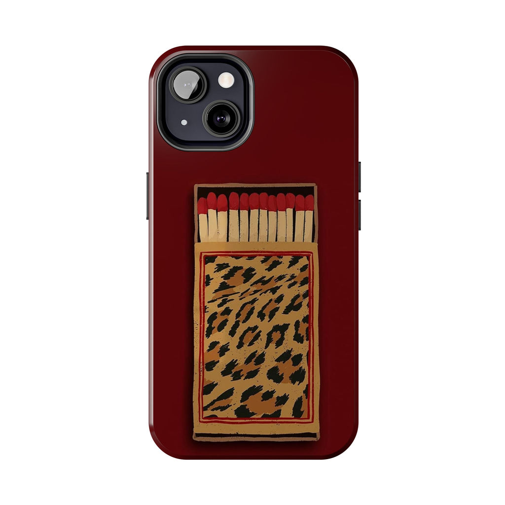 Burgundy Match iPhone Case