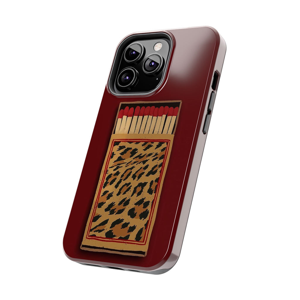 Burgundy Match iPhone Case