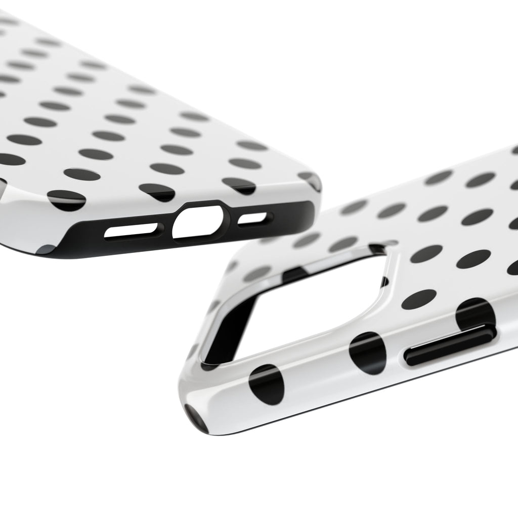White Polka Dot iPhone Case