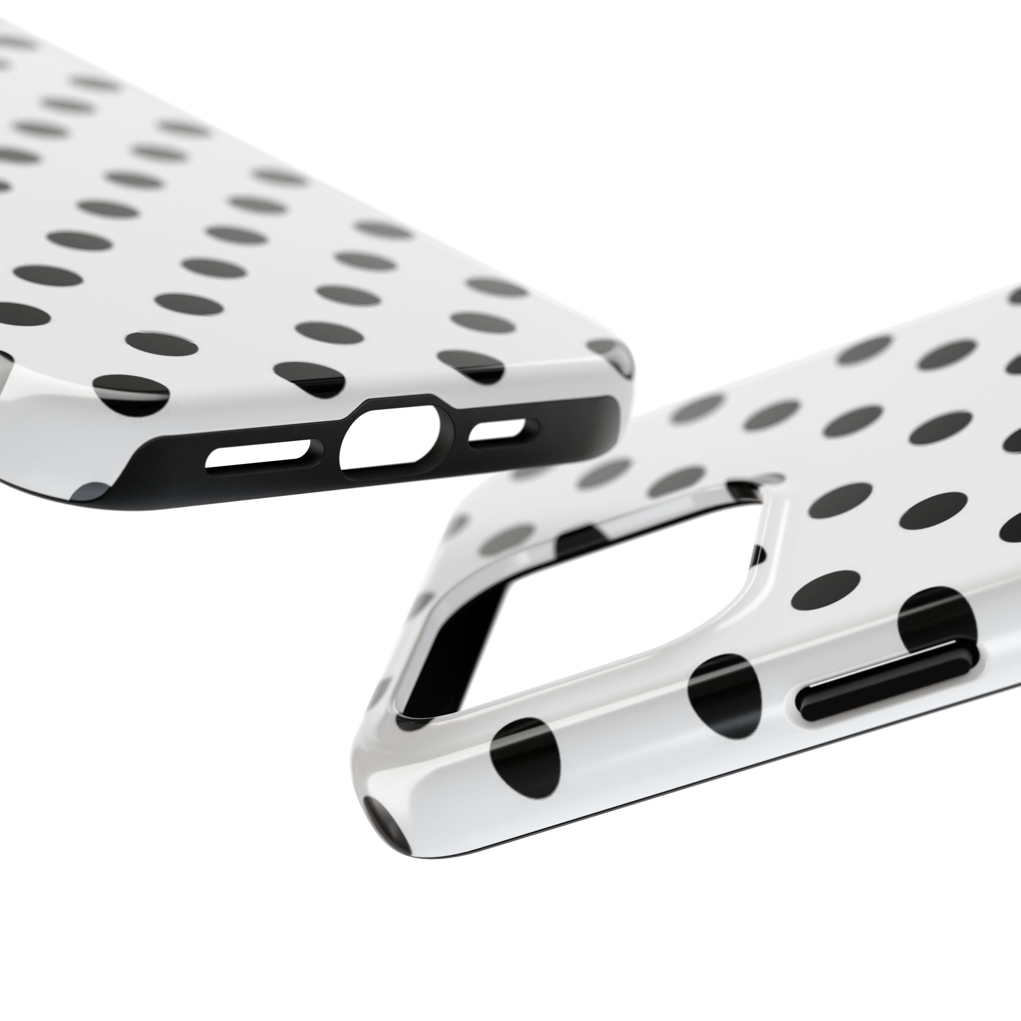 White Polka Dot iPhone Case