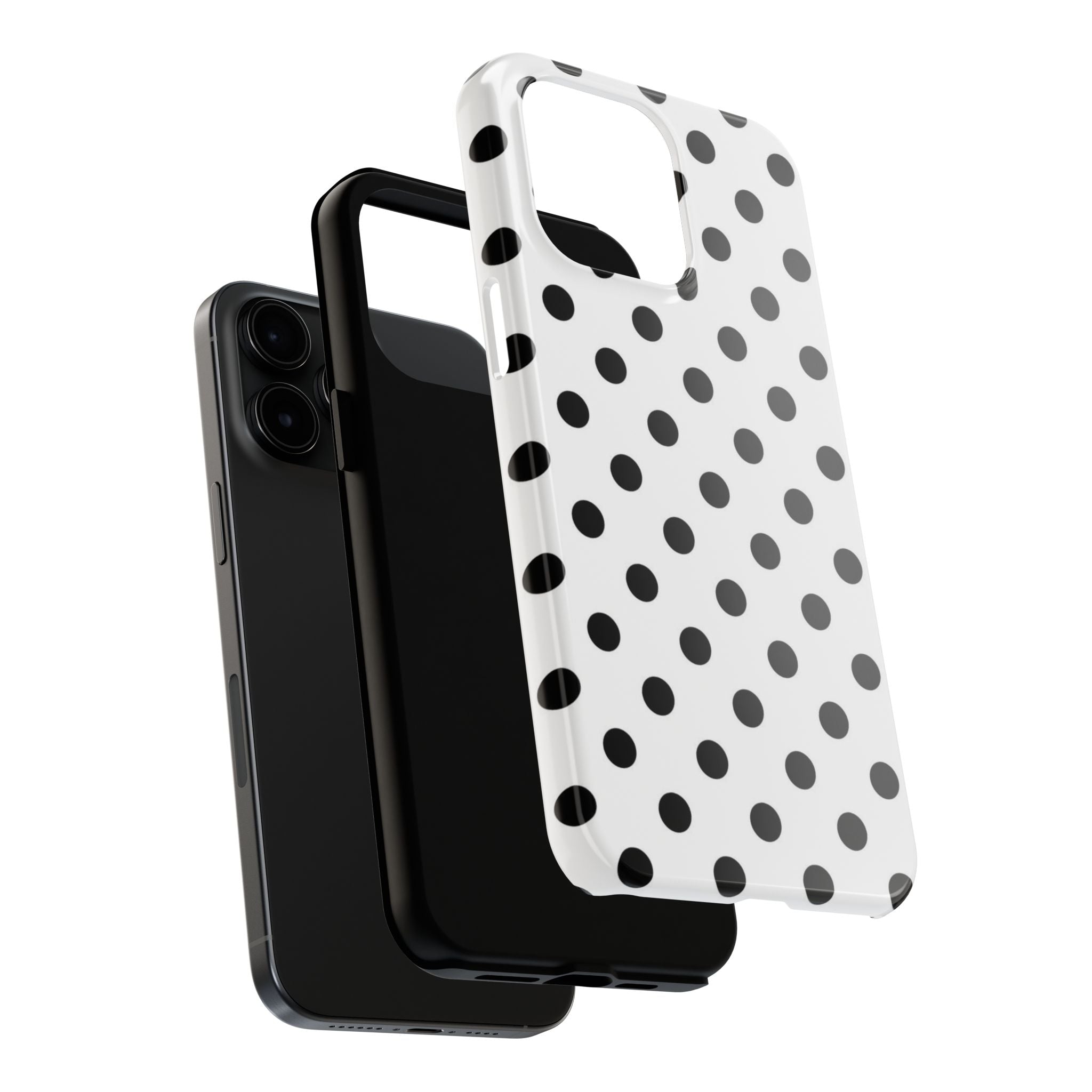 White Polka Dot iPhone Case