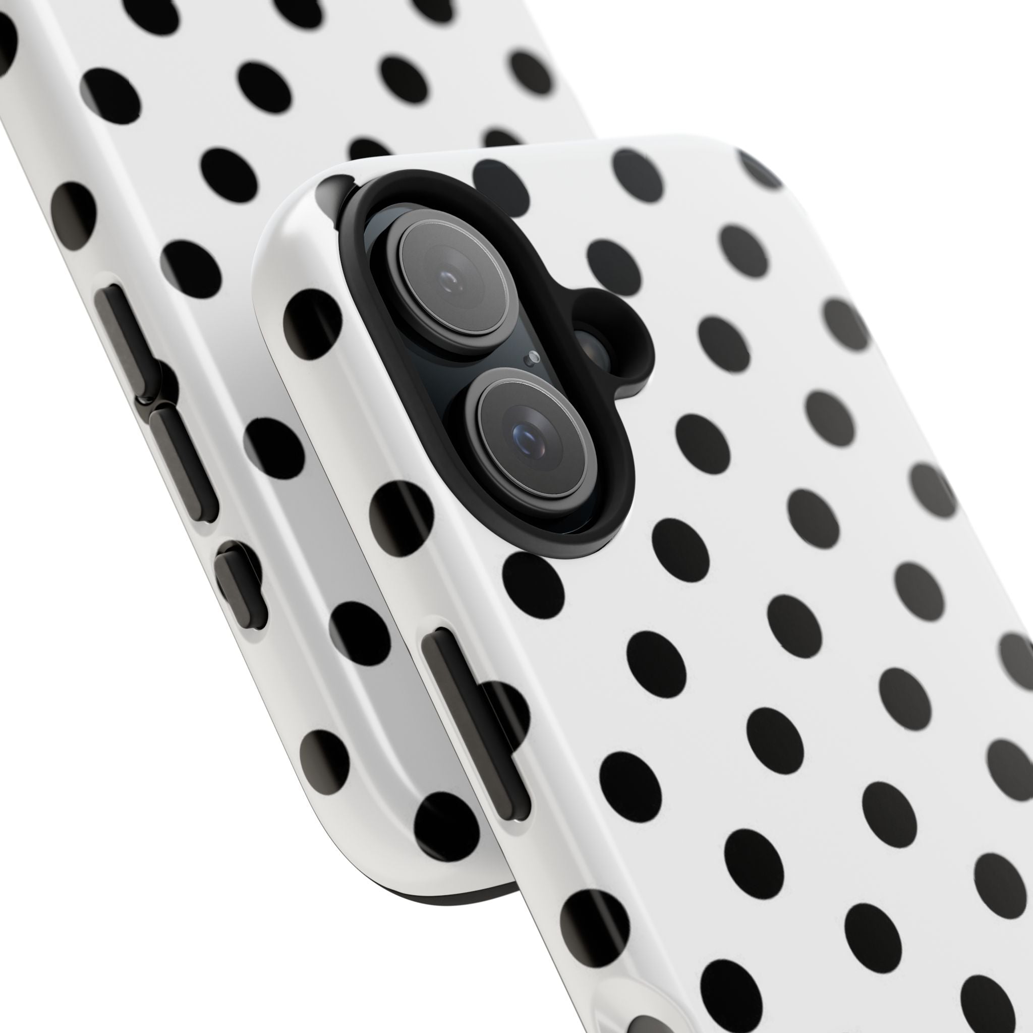 White Polka Dot iPhone Case