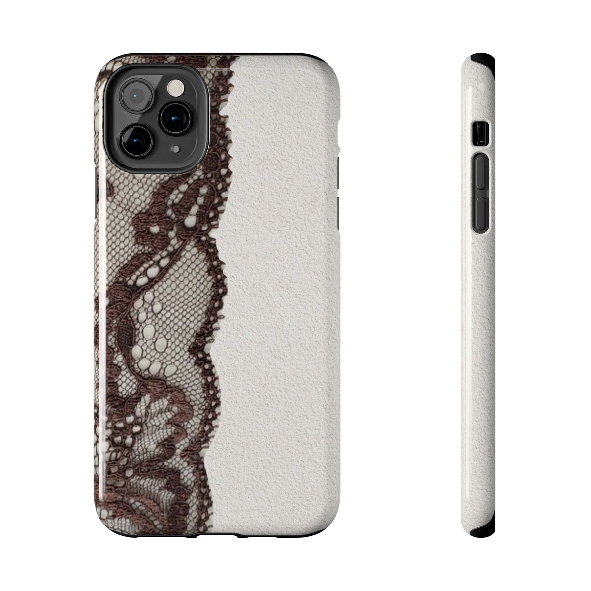 Brown Lace Edge iPhone Case