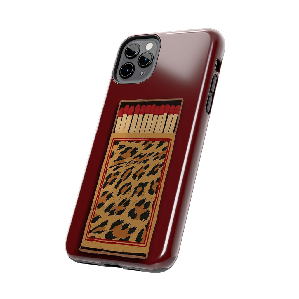Burgundy Match iPhone Case