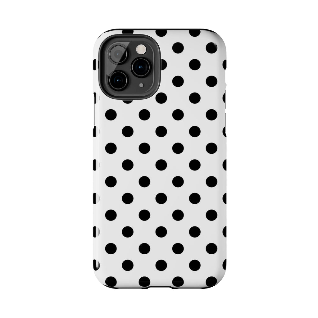 White Polka Dot iPhone Case