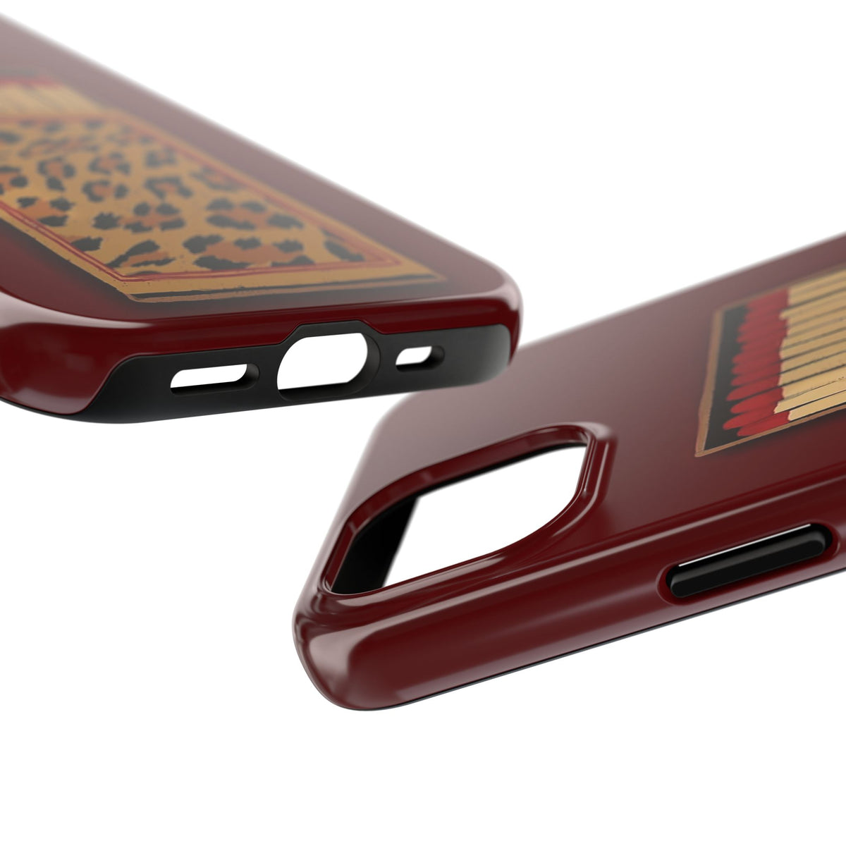 Burgundy Match iPhone Case