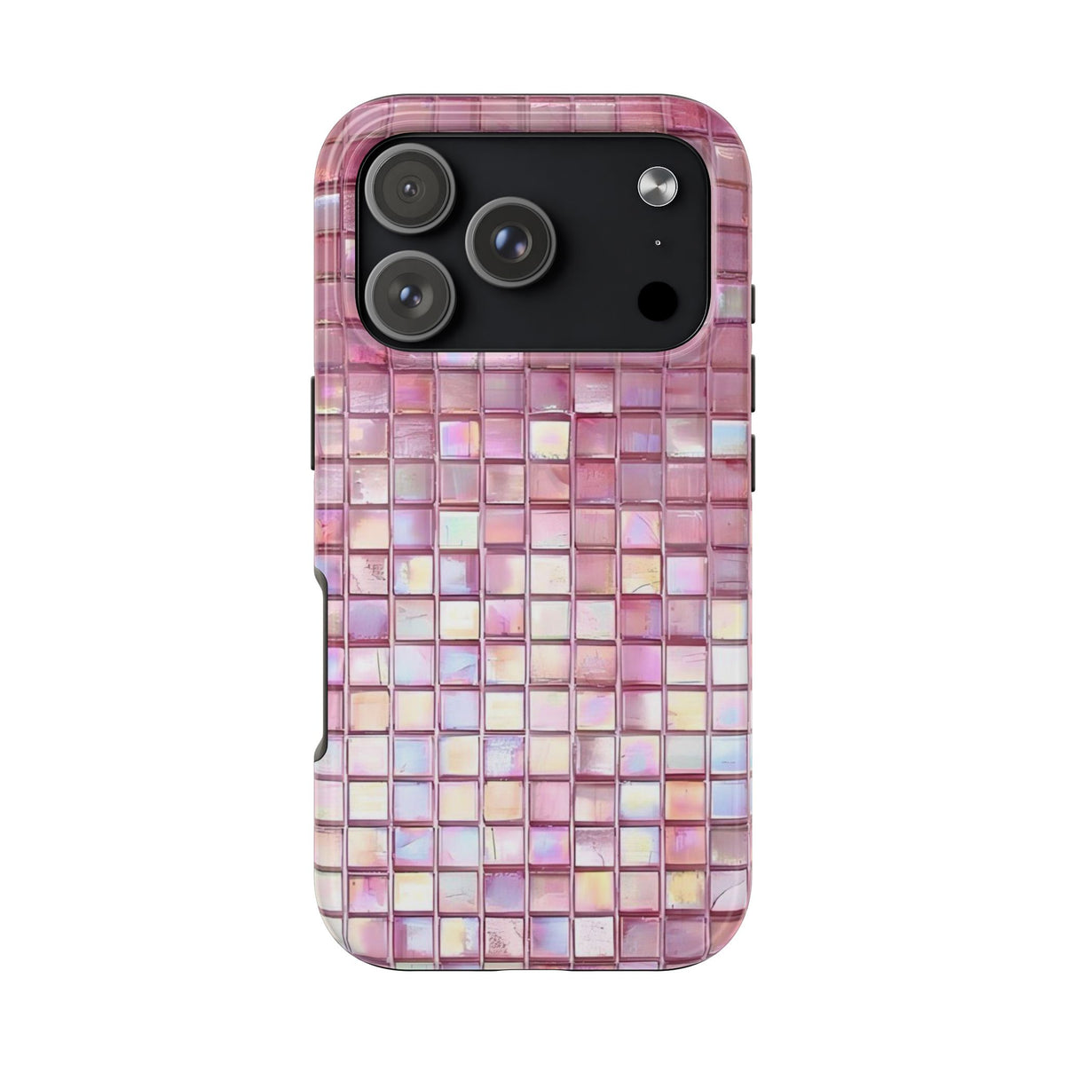 Pink Square Glass iPhone Case