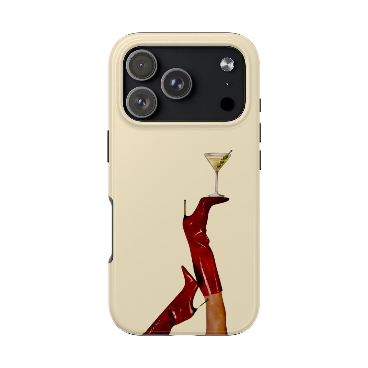 Red Boots Martini iPhone Case