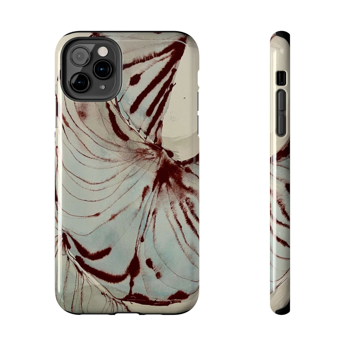 Maroon Silk iPhone Case