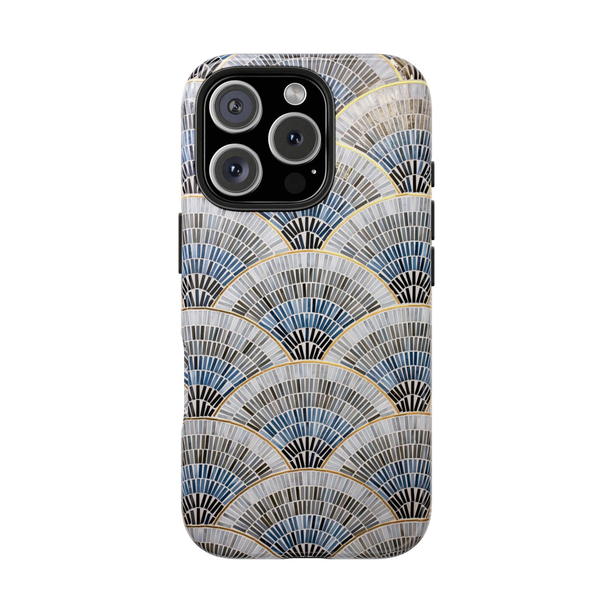 Blue Mosiac Pattern iPhone Case