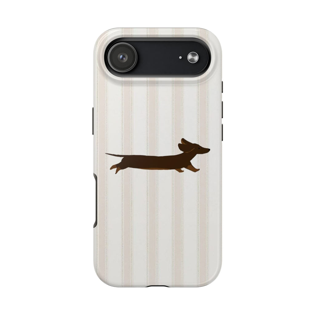 Leaping Dachshund iPhone Case