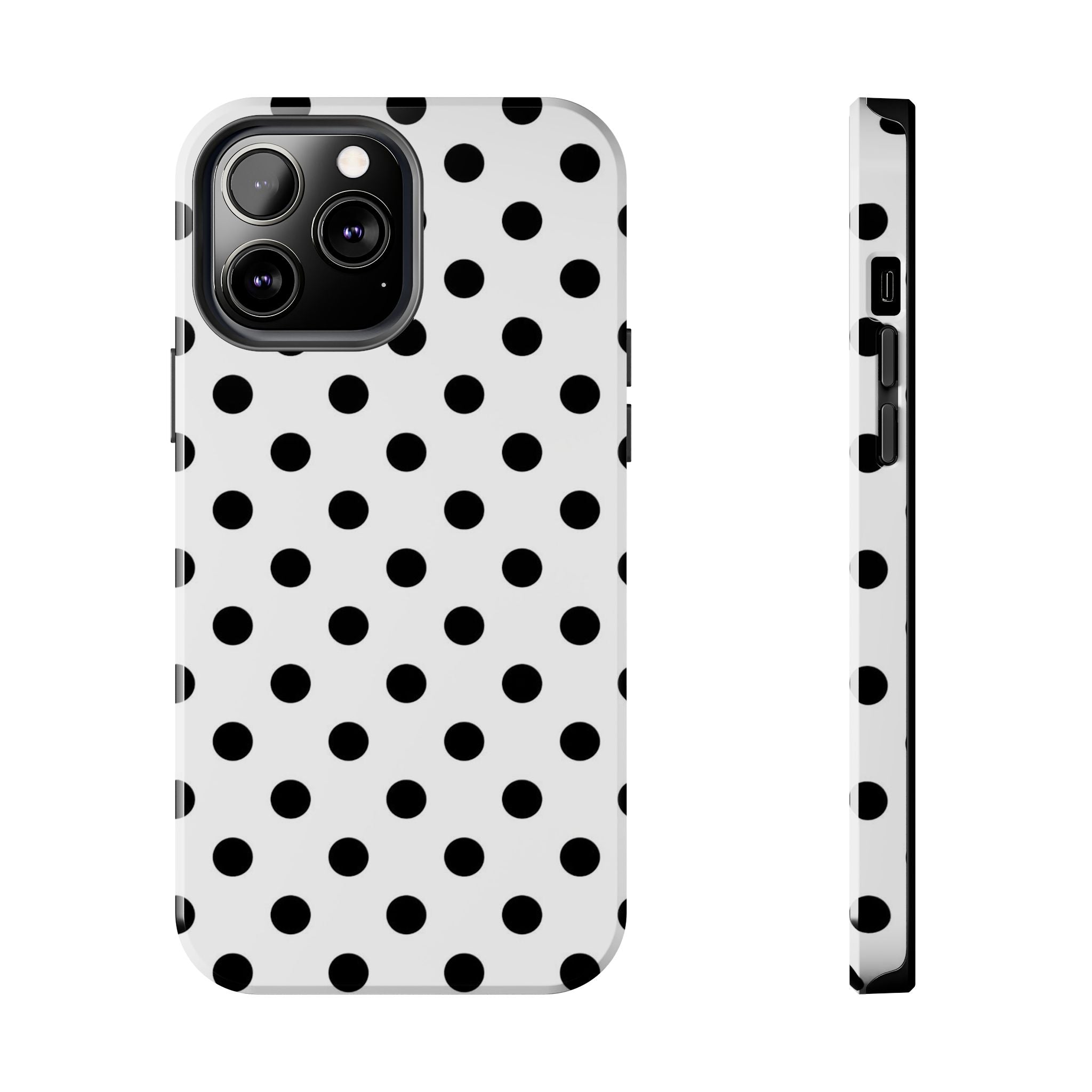 White Polka Dot iPhone Case