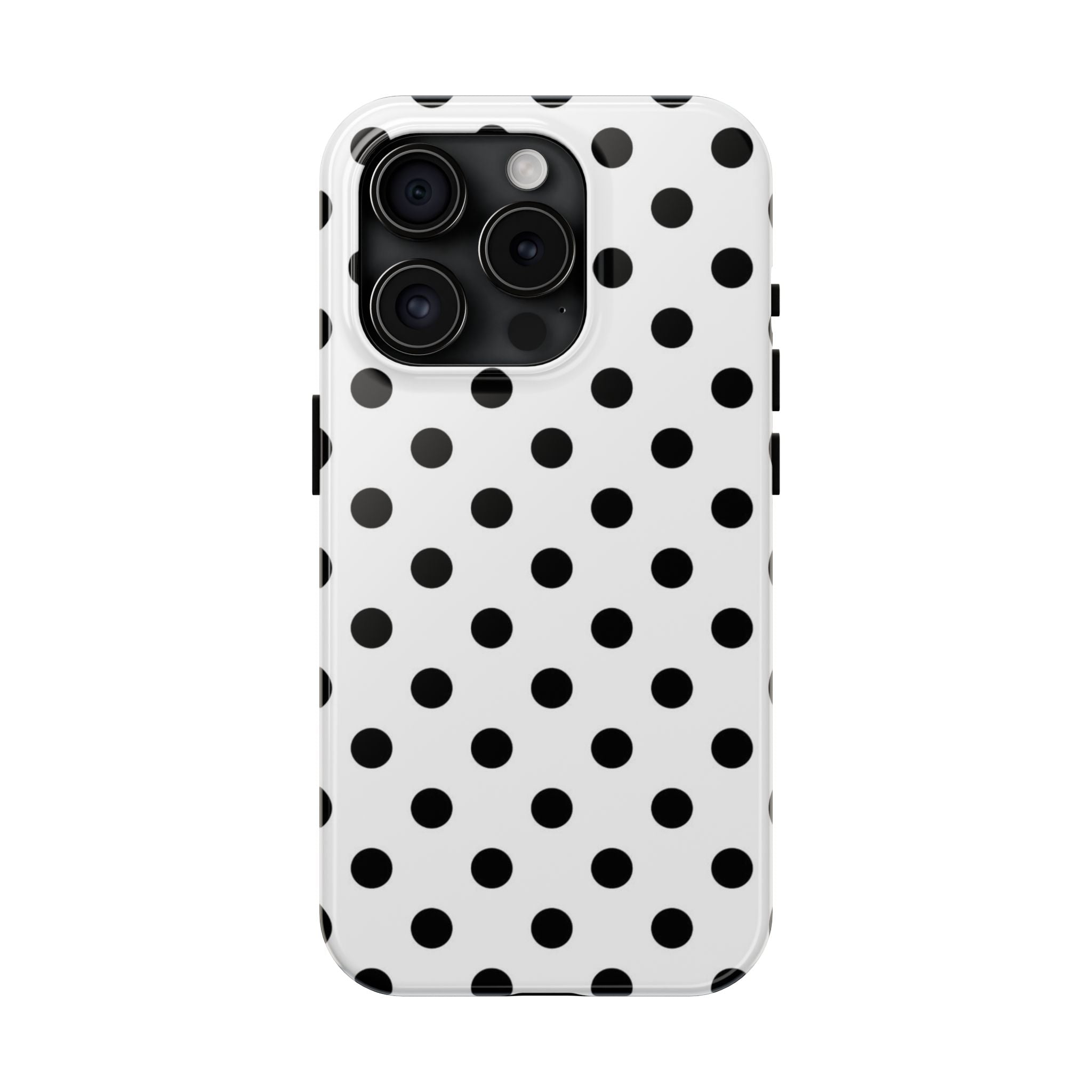 White Polka Dot iPhone Case
