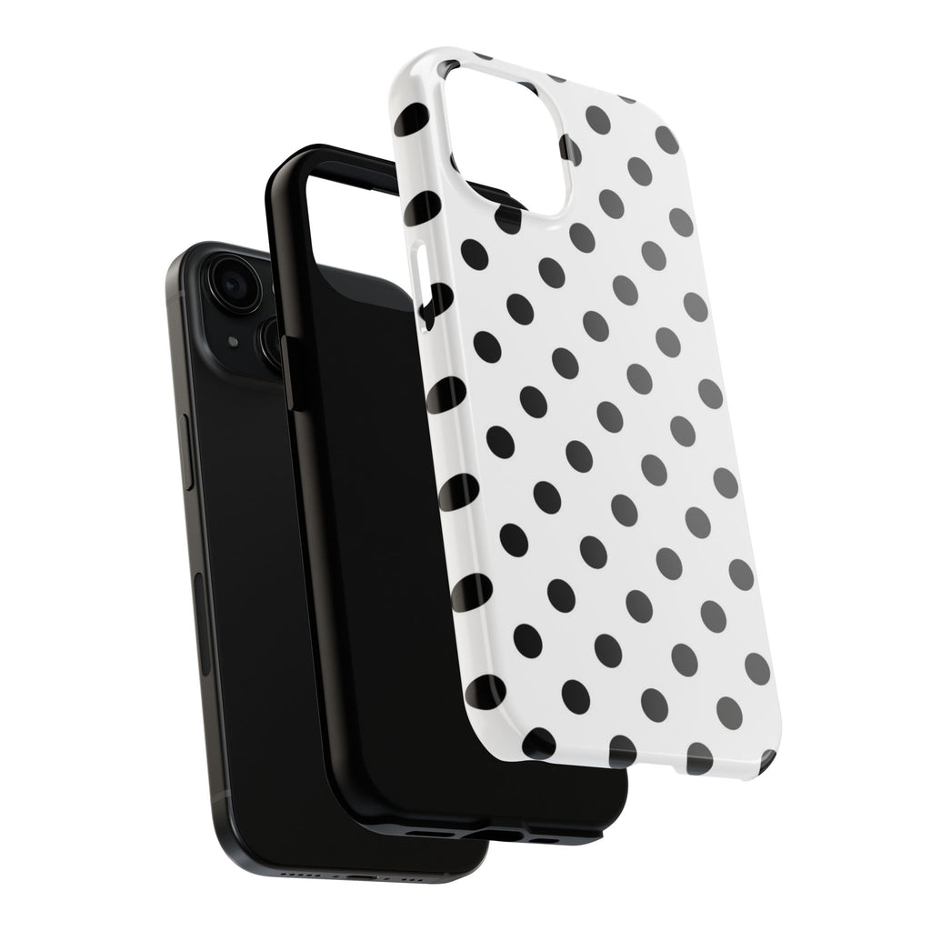 White Polka Dot iPhone Case