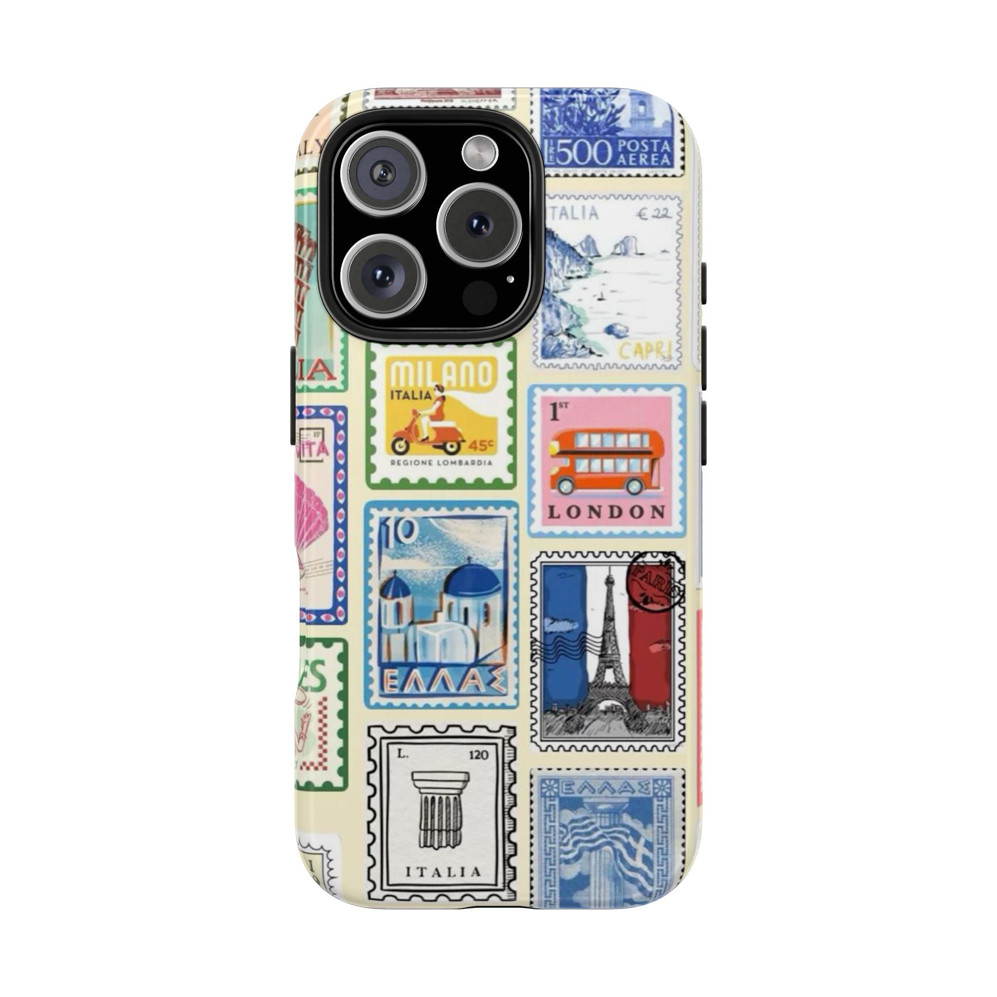 European Summer Stamps iPhone Case