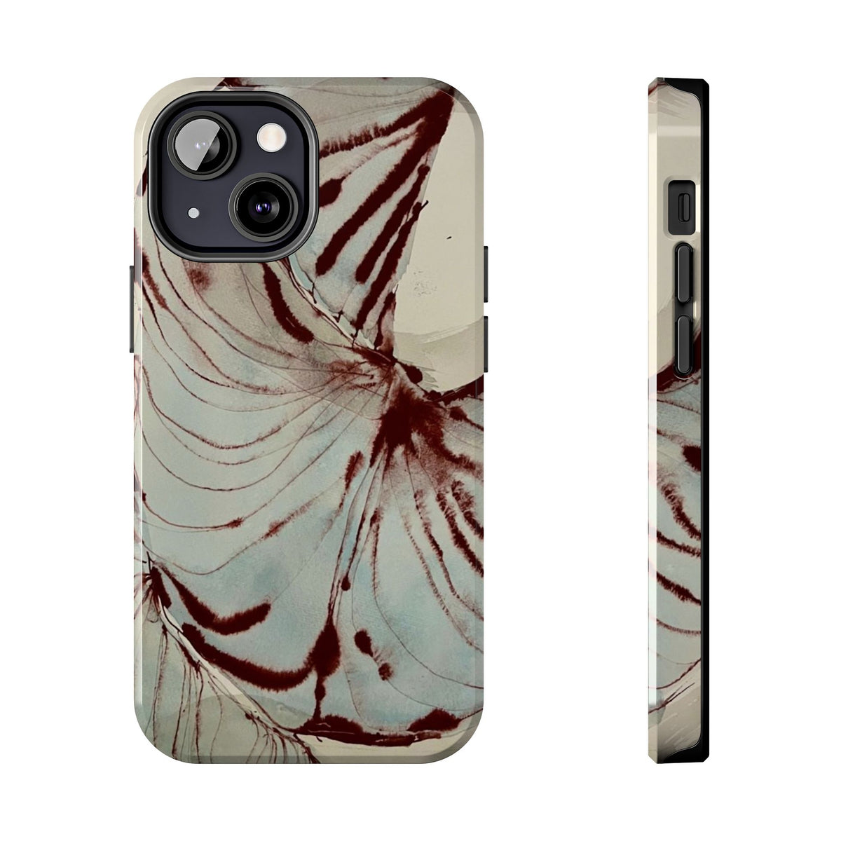 Maroon Silk iPhone Case